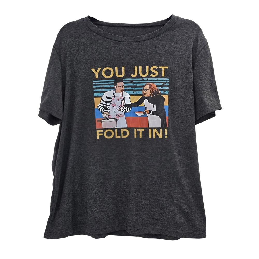 Catherine O'Hara Schitts Creek Shirt Womens Large Gray Moira Rose Graphic Tee